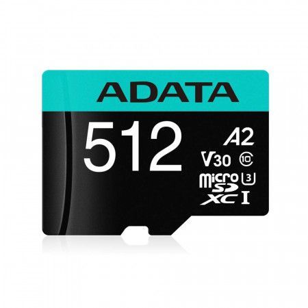 ADATA Premier Pro micro SDHC karta 512GB, Č/Z až 100/80 MB/s, s adaptérem