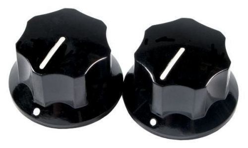 Fender Pure Vintage 1965 Jaguar Skirted Knobs Black 2 Pack