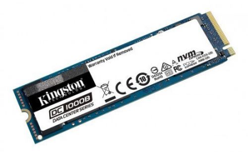 Kingston SSD DC1000B 480GB M.2 PCIe NVMe Gen3 x4 3D TLC (čtení/zápis: 2200/290MBs; 111/12k IOPS; 0.5 DWPD) - boot drive, SEDC1000BM8/480G