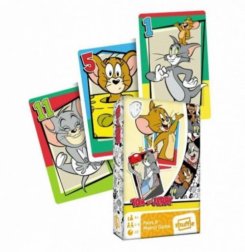 Dětské hrací karty 2 v 1 - Černý Petr + Karetní pexeso - Tom a Jerry - 0726