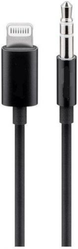 PREMIUMCORD Apple Lightning audio redukční kabel na 3.5 mm stereo jack, 1 m, černý (kipod50)