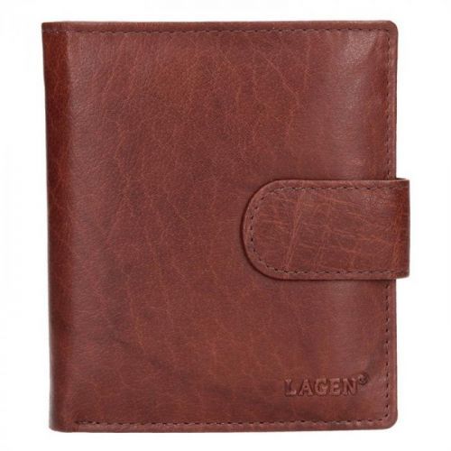 Pánská kožená peněženka Lagen Katini - hnědá