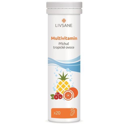 LIVSANE Šumivé tablety CZ Multivitamin tropic 20ks