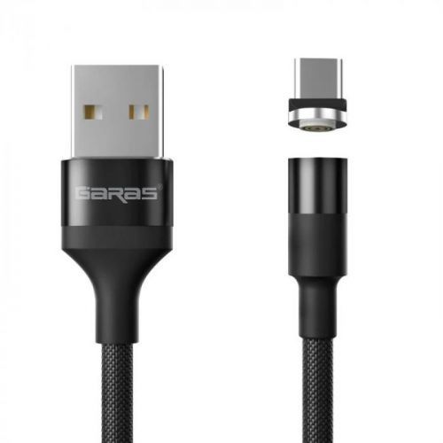 M1 - Magnetický USB kabel - Černý - USB C