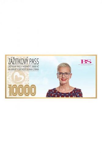 Zážitkový pass v hodnotě 10000 Kč