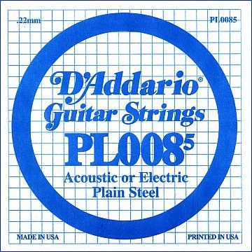 D'Addario Plain Steel - Jednotlivá struna - .0085
