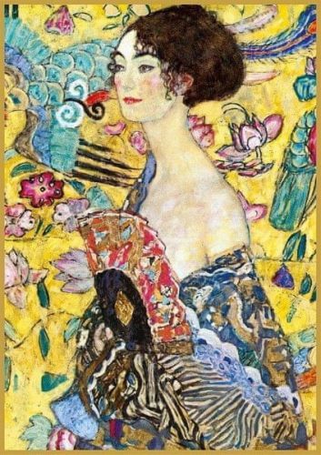 Piatnik Klimt - Dáma s vějířem 1000 dílků