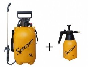 Nohelgarden Set postřikovačů 5l + 1,5l ZDARMA žlutý