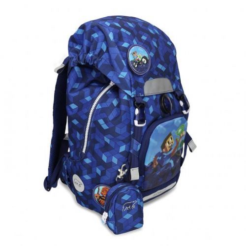 Dětský modrý školní batoh