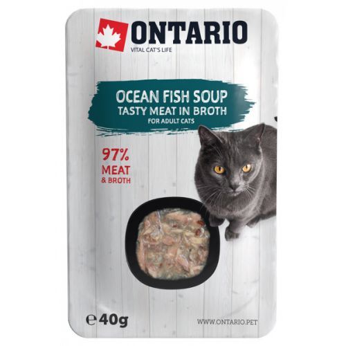 Polévka ontario cat soup ocean fish with vegetables 40g