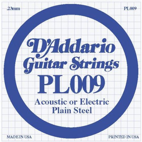 D'Addario Plain Steel - Jednotlivá struna - .009