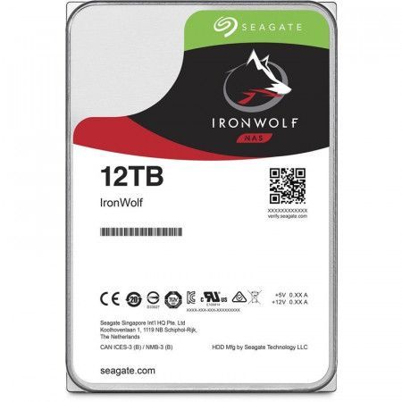 SEAGATE ST12000VN0008 Seagate IronWolf HDD 3.5 12TB SATA3 7200RPM 256MB, ST12000VN0008