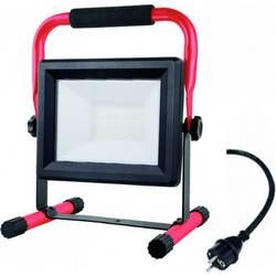 LED stavební reflektor MEGA Light Floodlight Stand 80784, 100 W, černá, červená