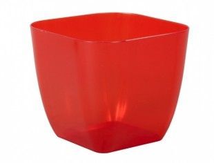 Nohelgarden Obal na květník PAGANINI SQUARE transparentní 15x15x14cm