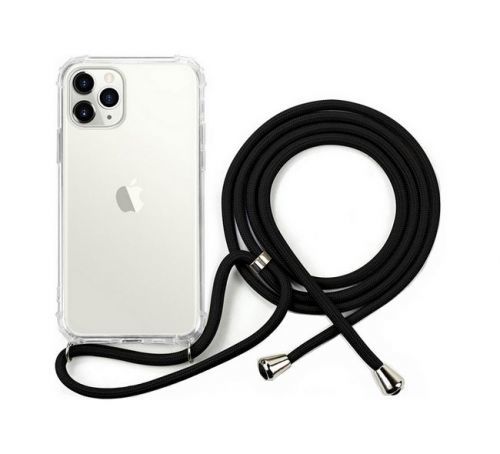 Kryt TopQ iPhone 11 silikon se šňůrkou průhledný 49401