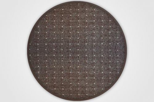 Vopi koberce Kusový koberec Udinese hnědý kulatý - 57x57 (průměr) kruh cm Hnědá