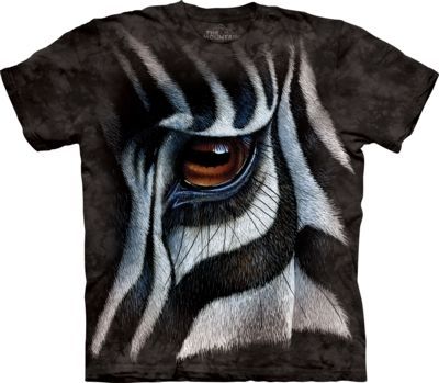 Tričko unisex The Mountain Zebra Eye - černé, L