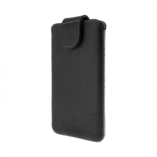 Kožené pouzdro FIXED Posh, velikost 4XL, černé