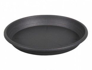 Nohelgarden Podmiska pod květník CILINDRO plastová antracitová d25cm