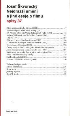 Nejdražší umění a jiné eseje o filmu (spisy-svazek 37) - Josef Škvorecký - e-kniha