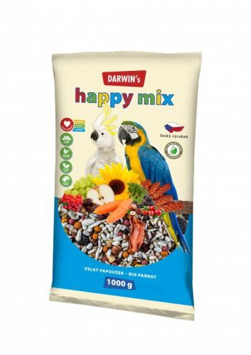 DARWINS Happy Mix velky papousek 1kg
