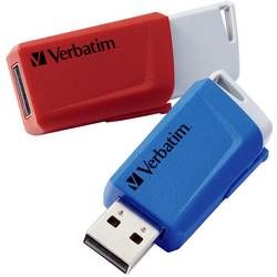 USB flash disk Verbatim V Store N CLICK 49308, 32 GB, USB 3.0, červená, modrá