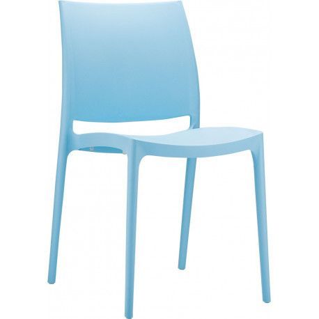 SIESTA Celoplastová židle MAYA HODNOTY - barva plastu Siesta stříbrná - světle šedá  8697443555994
