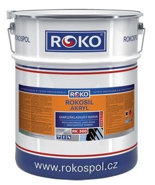 Barva samozákladující ROKOSIL akryl 3v1 RK 302 černá 3 l