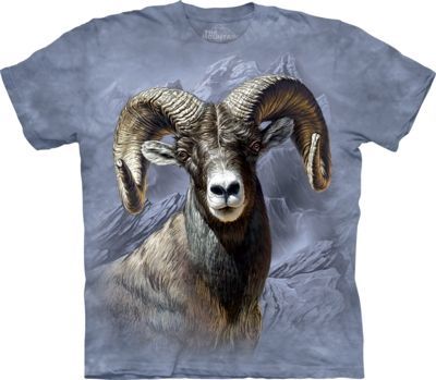 Tričko unisex The Mountain Big Horn Sheep - modré, M