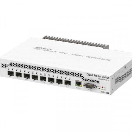 MikroTik Cloud Router Switch CRS309, 8x SFP+, 1x Gbit LAN, pasivní chlazení, SwOS, ROS, CRS309-1G-8S+IN