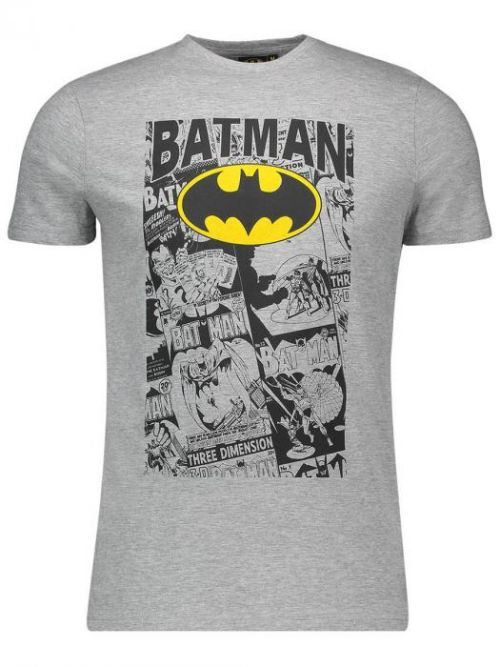 Pánske tričko s potlačou Batman šedé S