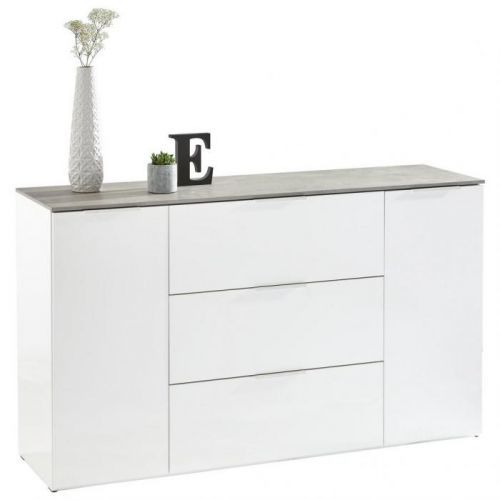 Příborník/komoda Šedá Bílá Carryhome