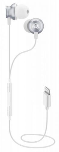 Cellularline Whirl In-ear sluchátka s Lightning konektorem, AQL, MFI, bílá