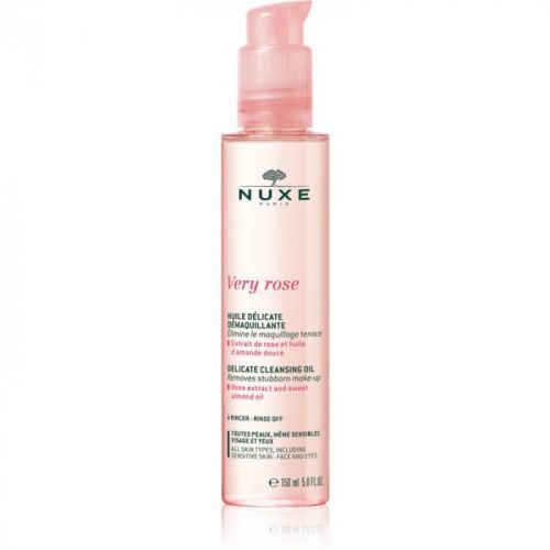 Nuxe Very Rose jemný čisticí olej na obličej a oči 150 ml