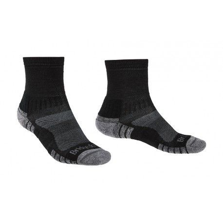Bridgedale Hike Lightweight Merino Performance Ankle black/silver trekové ponožky Merino 48 EUR
