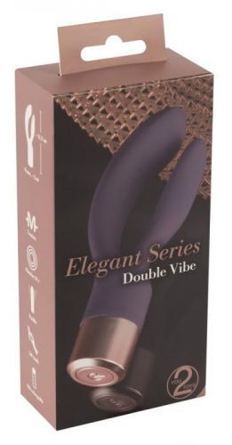 You2Toys Elegant Double - cordless, rocker arm vibrator (dark purple)