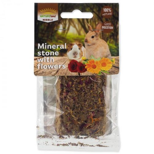 Kámen NATURE LAND Nibble minerální s květy 100g