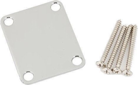 Fender 4-Bolt Vintage-Style Neck Plate ''Plain'' Chrome