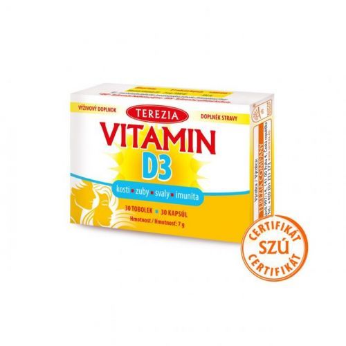 Terezia Vitamin D3 1000 IU 30 tobolek