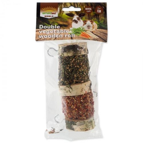 Pochoutka NATURE LAND Nibble válec dva druhy zeleniny 160g