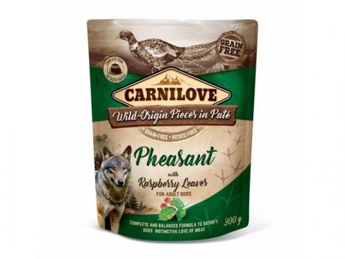 Carnilove Dog Pouch Paté Pheasant & Raspberry 300g
