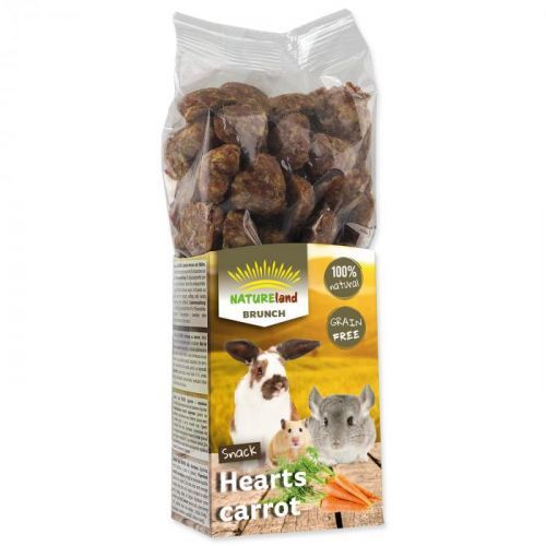 Pochoutka NATURE LAND Brunch srdíčka s mrkví 150g