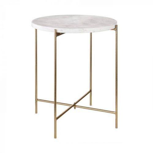MARBLE Příruční stolek s mramorovou deskou
