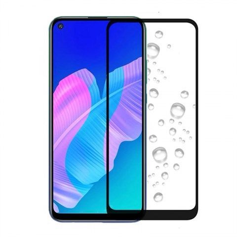 Screen Glass Huawei P40 Lite E 5D Full Glue tvrzené sklo zaoblené černé