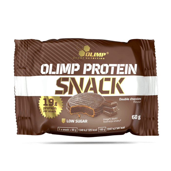 Olimp Protein Snack 60 g, proteinová oplatka s nízkým obsahem cukru, double chocolate
