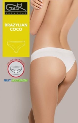 Gatta 41606S Coco dámské kalhotky, brazilky XL white/bílá