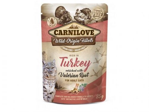 Carnilove Cat Pouch Turkey Enriched & Valerian 85g