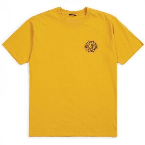 triko BRIXTON - Rival Ii S/S Stnd Tee Nugget Gold (NUGLD) velikost: M