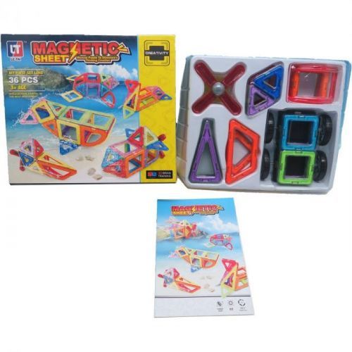 Magnetická stavebnice - 36 dílků