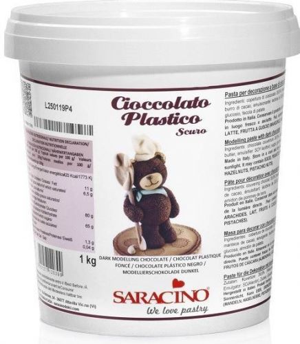 Modelovací čokoláda tmavá 1kg - Saracino